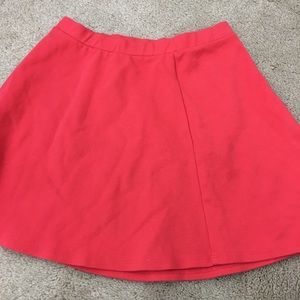 Petite Red Mini Skirt